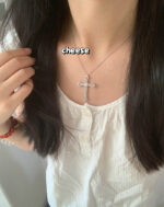 Sterling Silver Midsummer Cross Necklace - Image 6