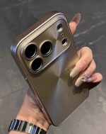 Ins wind solid color luxury Apple phone case